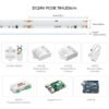 FCOB SPI RGBW WS2814 IC LED Strip Light 784LED/M Addressable Dream Color 10mm DC24V IP30 SK6812 High Flexible FOB COB Lights RA90
