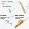RGBIC Dreamcolor Flex COB Stripe tira de luces Adressable Programable 12 24 volt Digital RGB IC Led Strip Light for Wall Ceiling