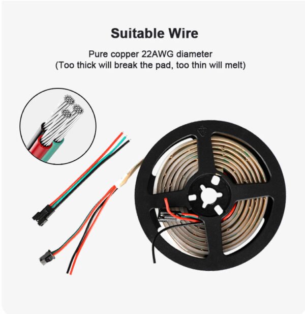 RGBIC Dreamcolor Flex COB Stripe tira de luces Adressable Programable 12 24 volt Digital RGB IC Led Strip Light for Wall Ceiling